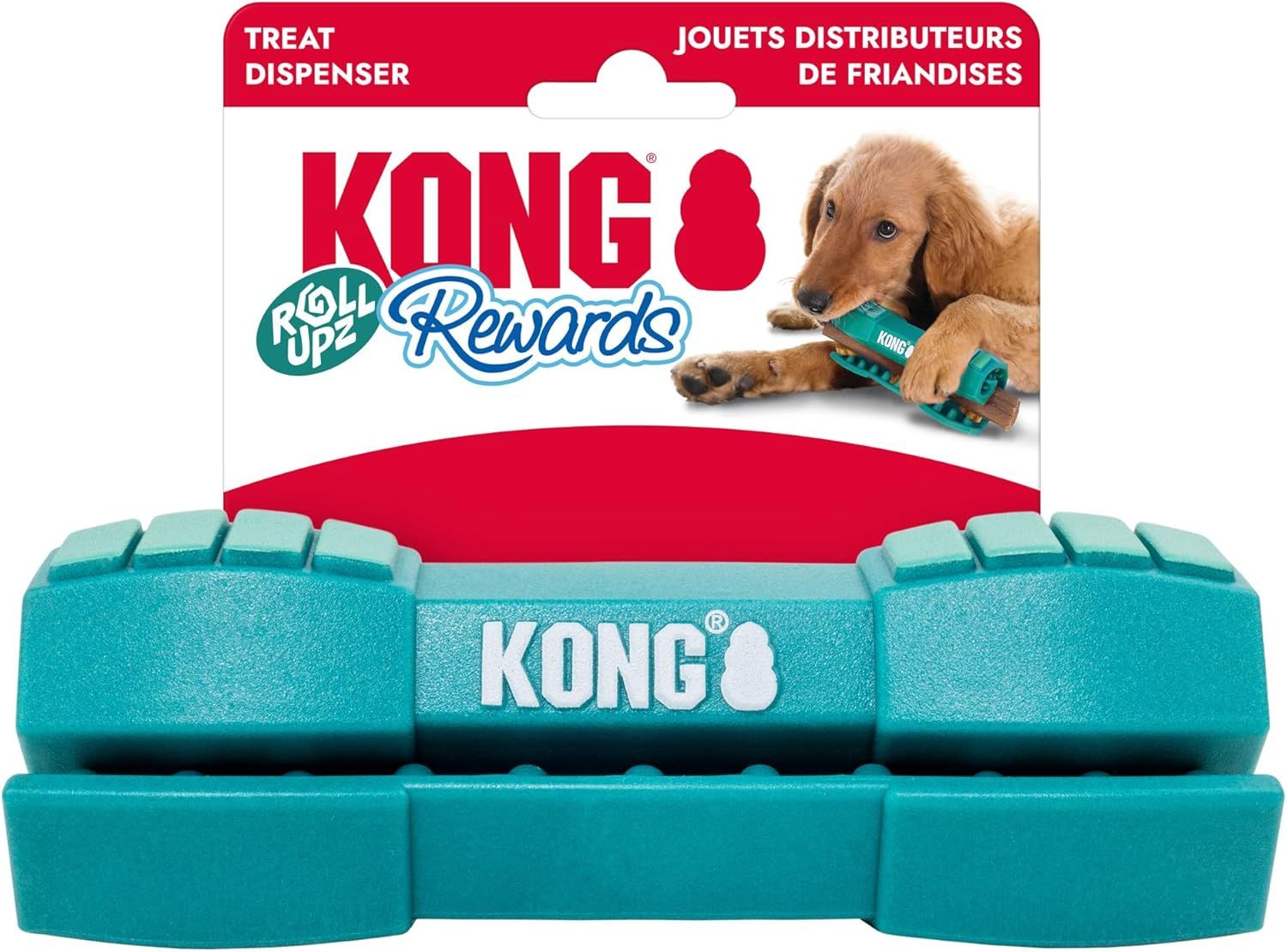 KONG - Rewards Roll Upz Stick Treat Dispenser Dog Toy, Size: Medium