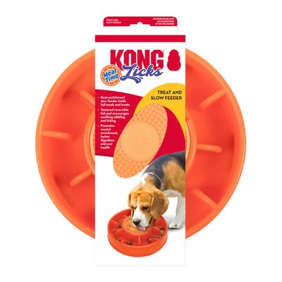 KONG - Meal Time Licks Treat &amp; Slow Feeder Dog Bowl