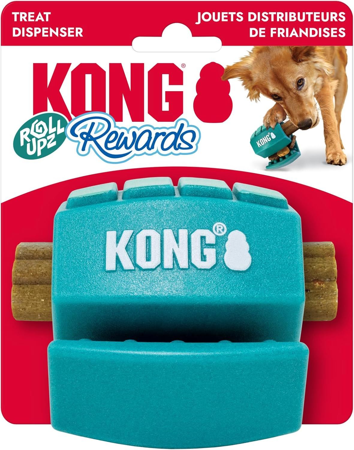 KONG - Rewards Roll Upz Treat Dispenser Dog Toy, Size: Medium