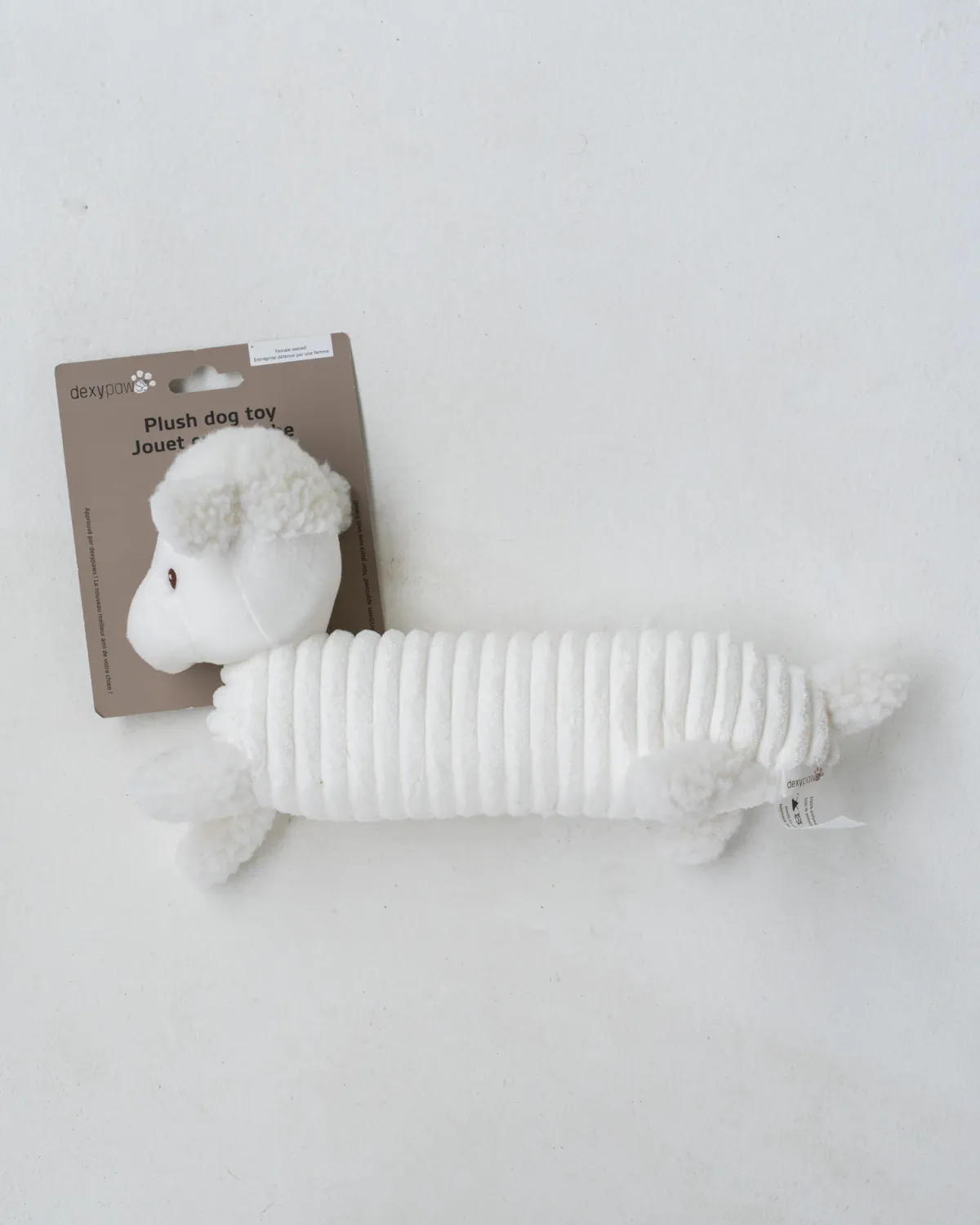 DEXYPAWS - White Sheep Plushie for Dogs, Colour: Blanc