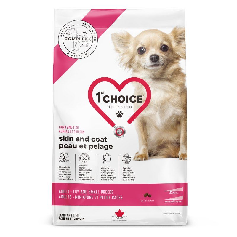 1st CHOICE - Skin &amp; Coat Recipe for Miniature and Small Breeds Adult Dogs, Size: 2kg