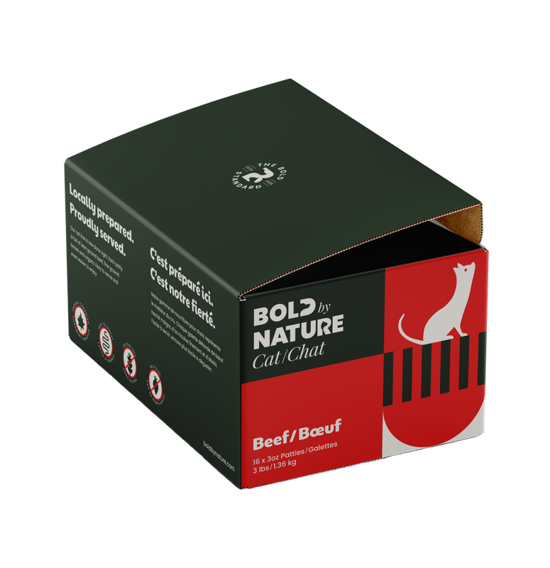 BOLD BY NATURE - Signature Raw Beef Cat Food