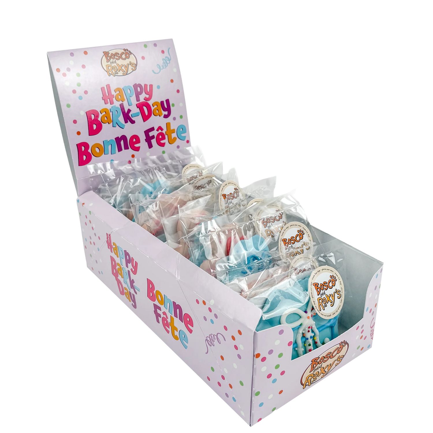 BOSCO &amp; ROXY'S - Canine Birthday PQD Handmade Cookie Box, Type: Unité