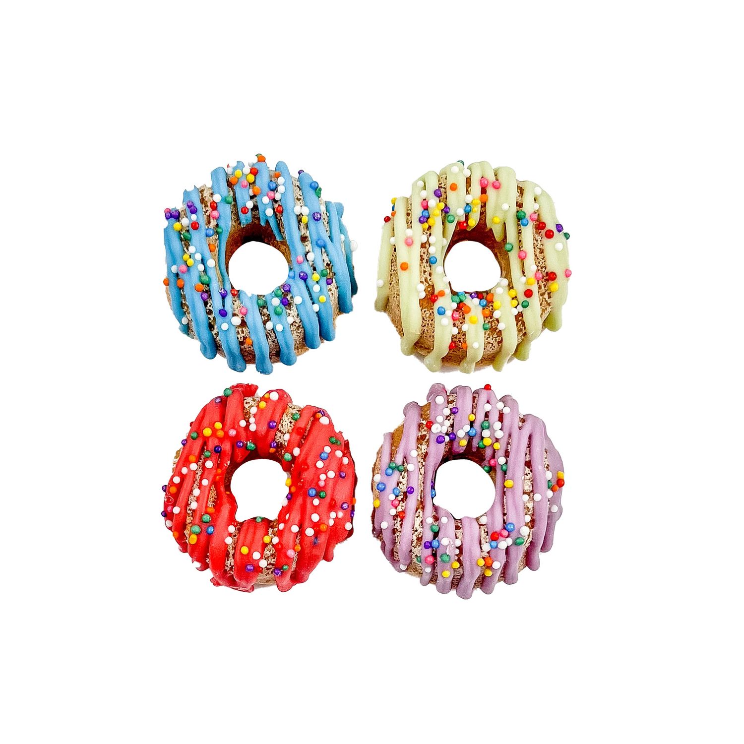 BOSCO &amp; ROXY'S - Drizzle &amp; Fetti Donuts Birthday Handmade Cookie, Colour: Assorted