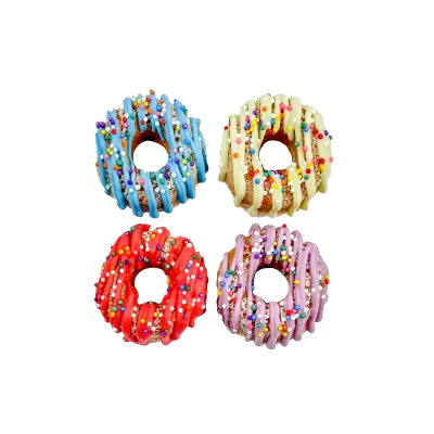 BOSCO &amp; ROXY'S - Drizzle &amp; Fetti Donuts Birthday Handmade Cookie