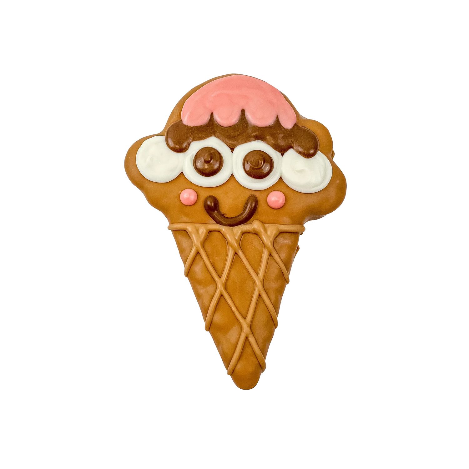 BOSCO &amp; ROXY'S - Neapaw-litan Cone Summer Eats Handmade Cookie, Flavour: Strawberry/Chocolate/Vanilla