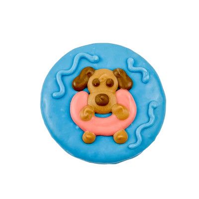 BOSCO &amp; ROXY'S - Pool Fur, Don't Care Summer Pool Pawty Handmade Cookie, Colour: Blue