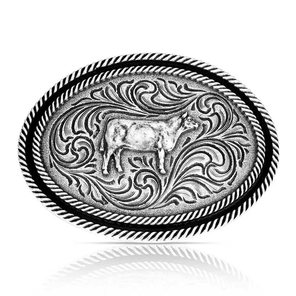 MONTANA SILVERSMITHS - Show Steer Antiqued Buckle