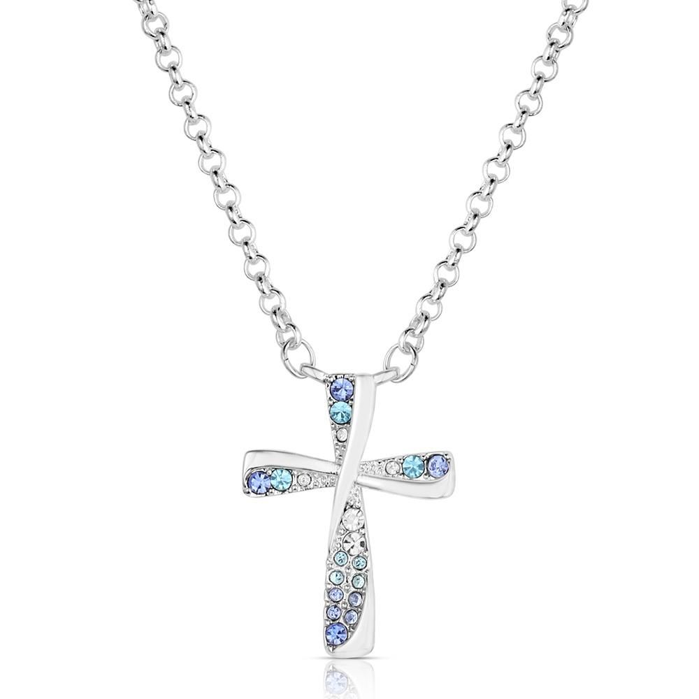MONTANA SILVERSMITHS - Faith in Lights Cross Necklace