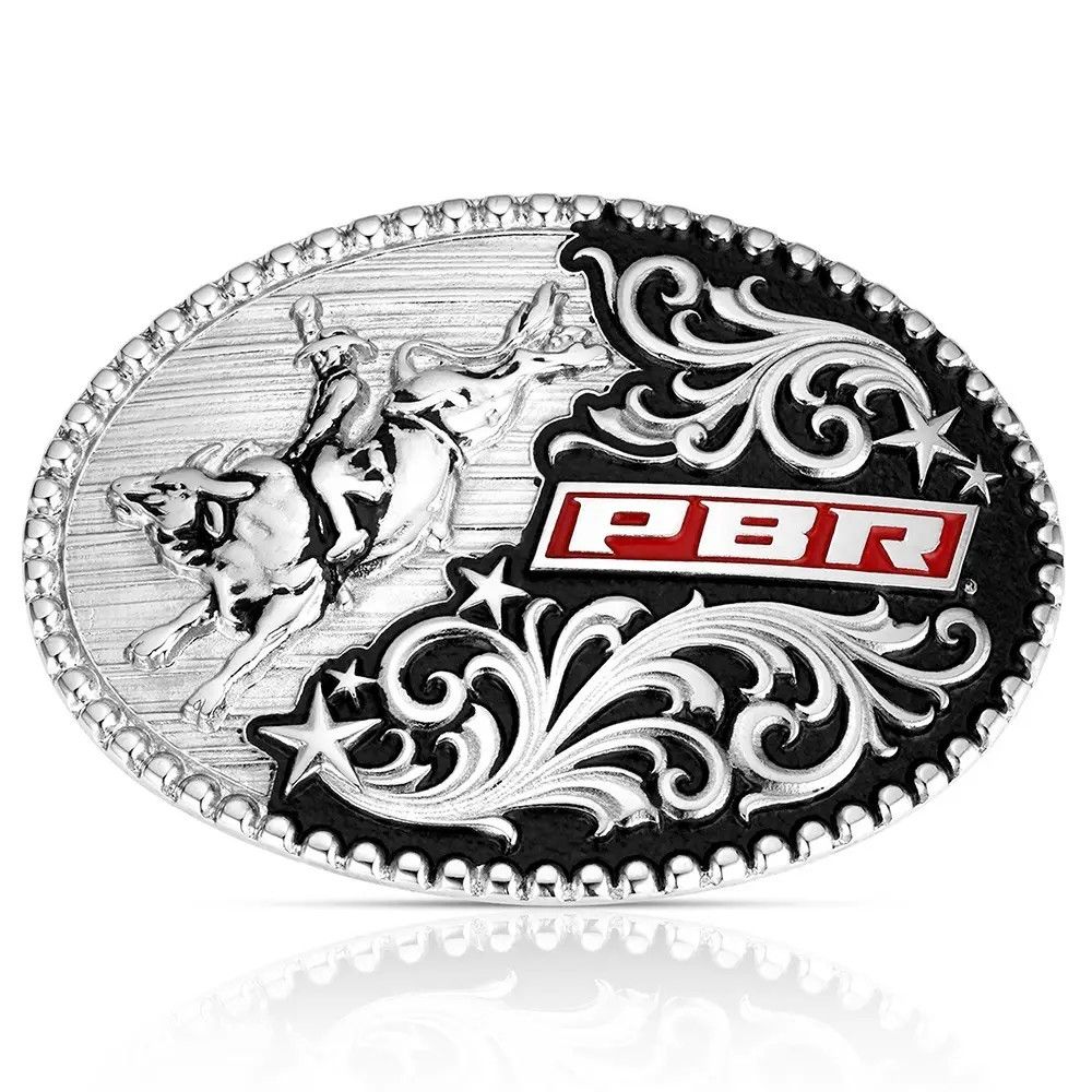 MONTANA SILVERSMITHS - Eight Seconds Style PBR Buckle, Type: Oval