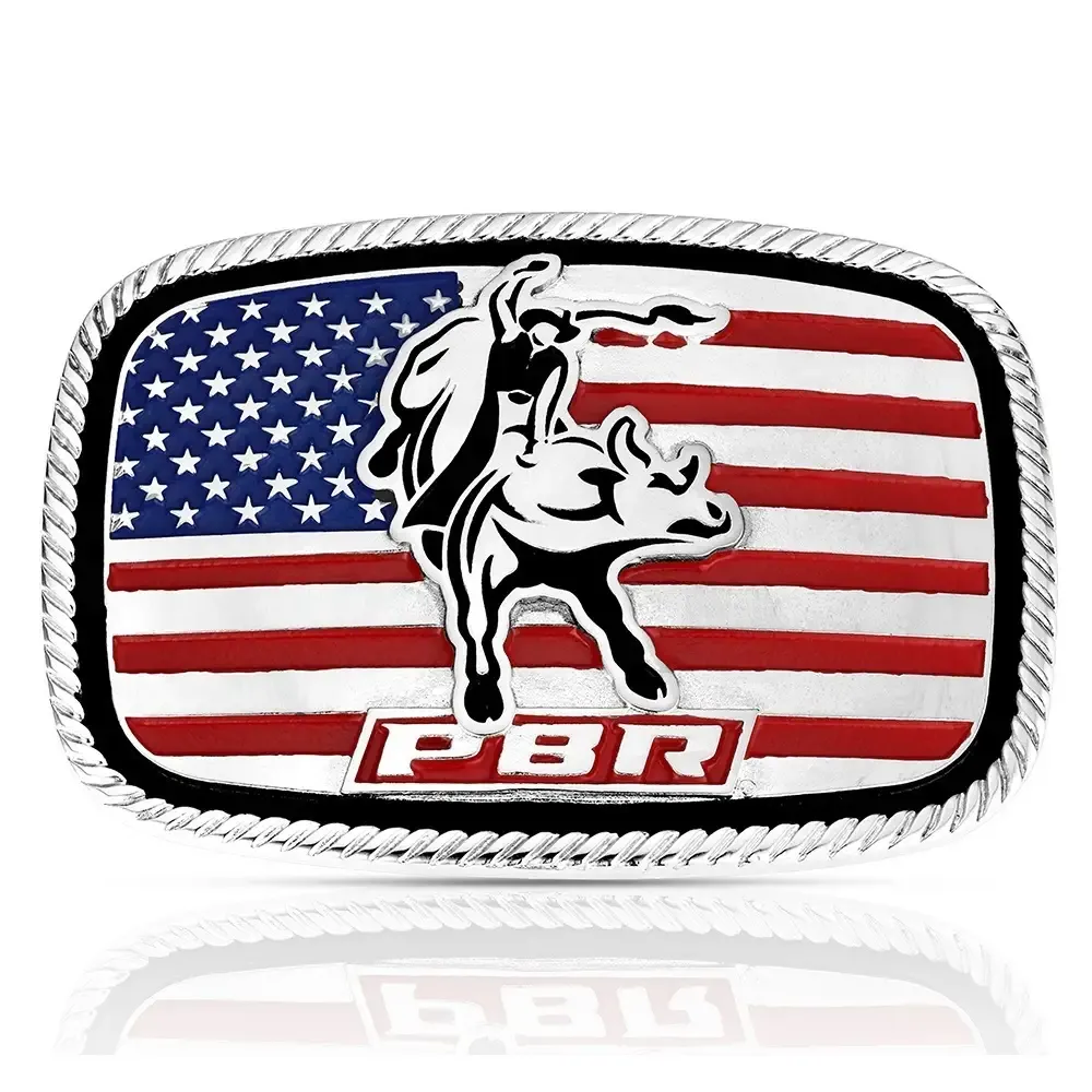 MONTANA SILVERSMITHS - America Loves Bull Riding PBR Buckle