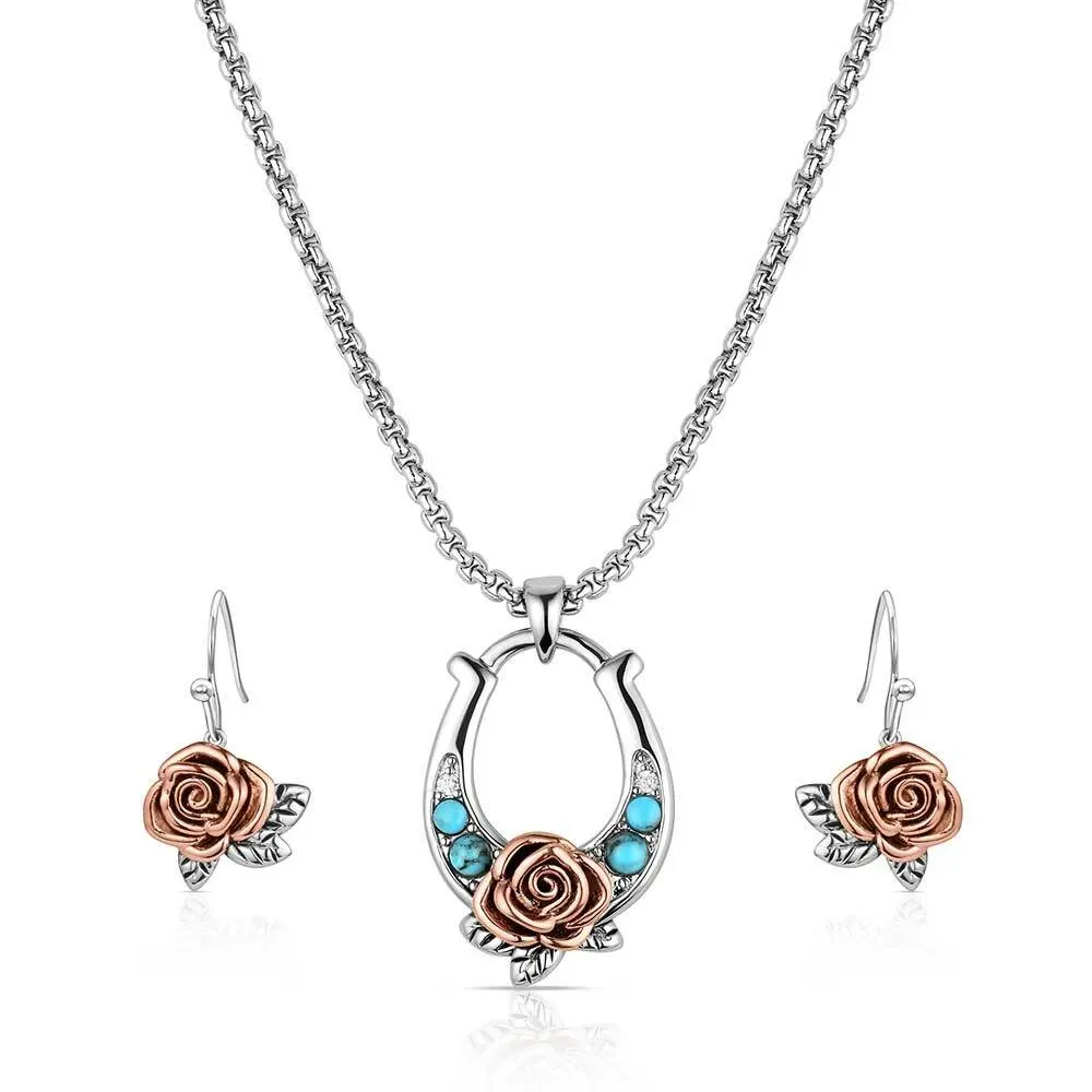 MONTANA SILVERSMITHS - Ride for the Roses Jewelry Set