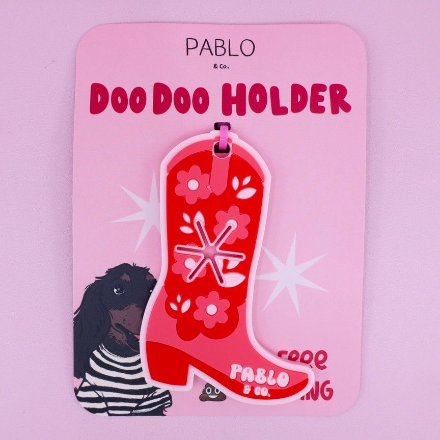 PABLO &amp; CO - Cowgirl Boot DooDoo Holder, Colour: Rouge