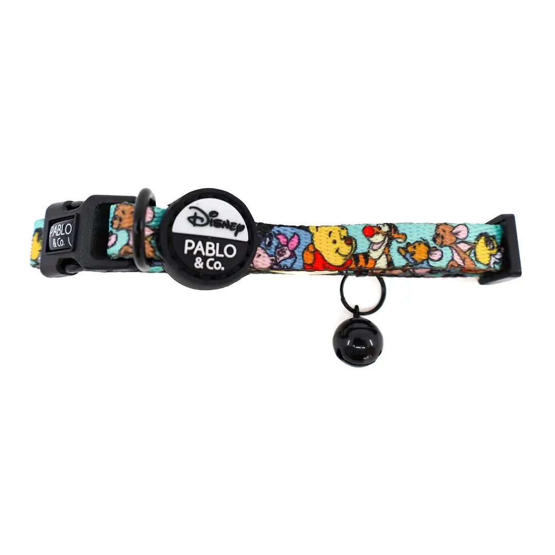 PABLO &amp; CO - Winnie The Pooh &amp; Forest Friends Breakaway Cat Collar, Size: One Size