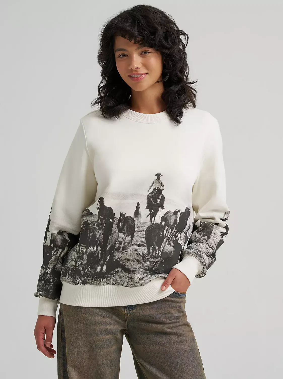 WRANGLER - Archival Graphic Fleece Reg Pullover