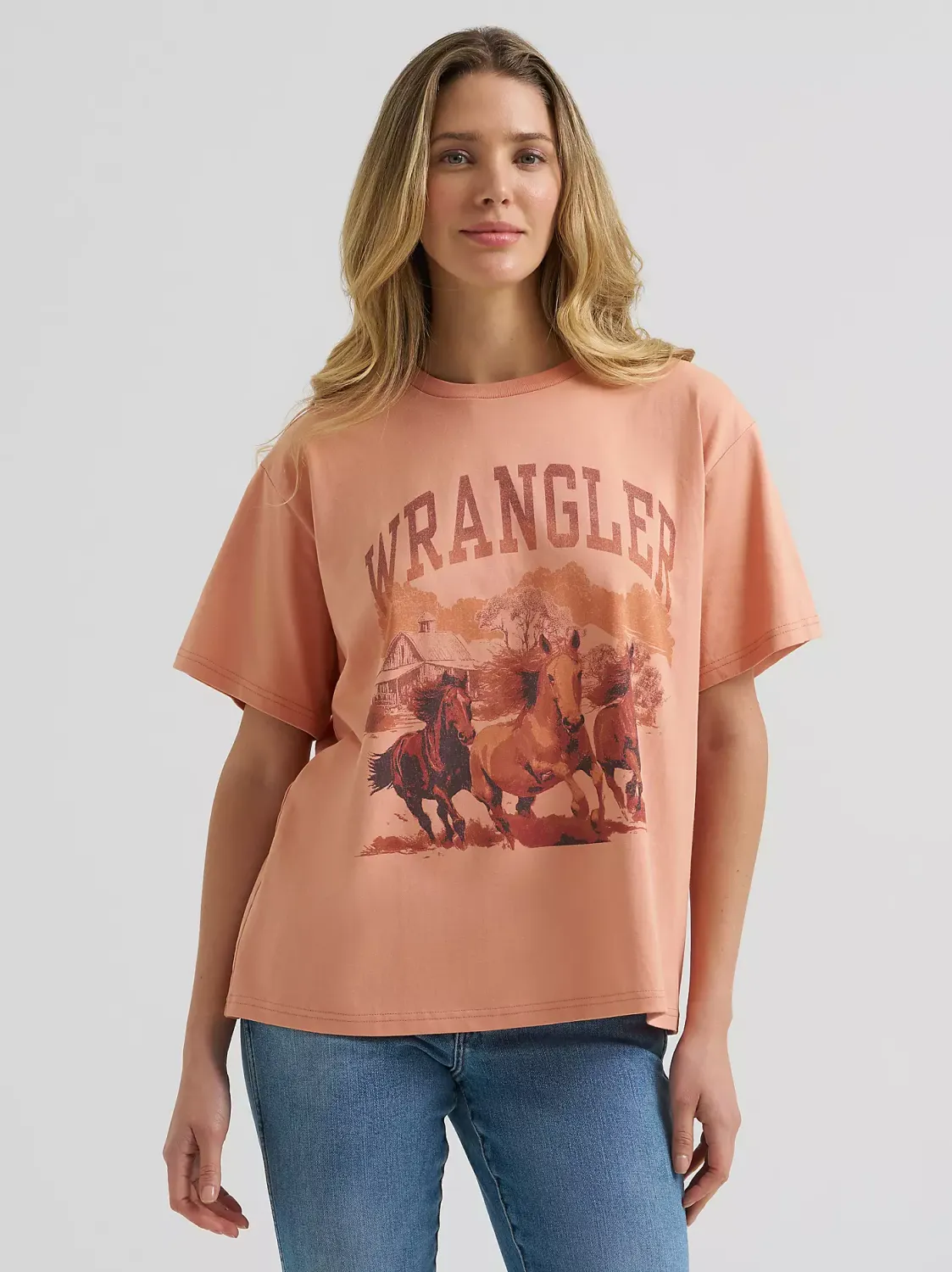WRANGLER - Three Horses Girlfriend Graphic Tee