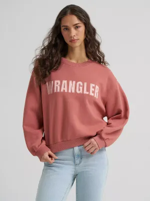 WRANGLER - Withered Rose Logo Canyon Crew Pullover