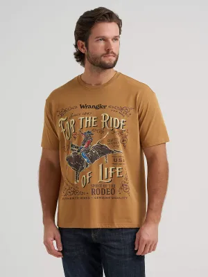 WRANGLER - Ride Of Life Vintage Fit Graphic Tobacco Brown T-Shirt