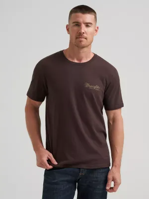 WRANGLER - Rodeo Wrestling Team Graphic Black Coffee T-Shirt