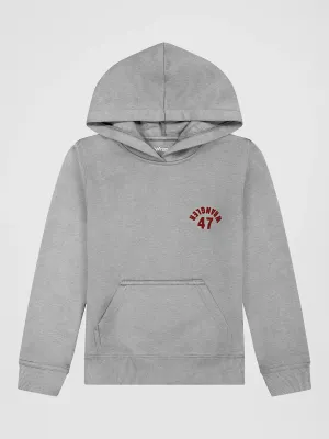 WRANGLER - Boy's 47 Logo Pullover Grey Mele Hoodie