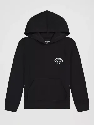 WRANGLER - Boy's 47 Logo Pullover Phantom Hoodie