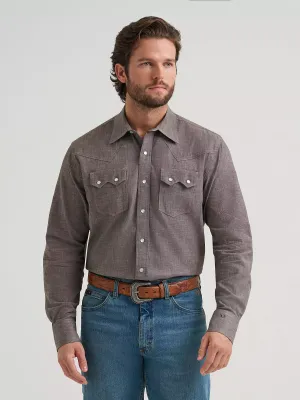 WRANGLER - Cody Johnson Two Pocket Western Snap Black Olive Shirt