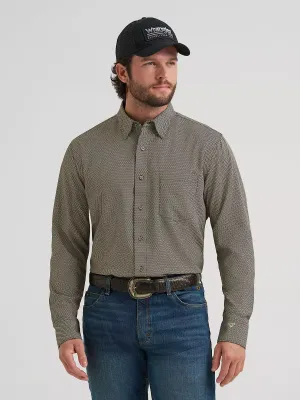 WRANGLER - Cody Johnson Performance Button Down Black Multi Stripe Shirt