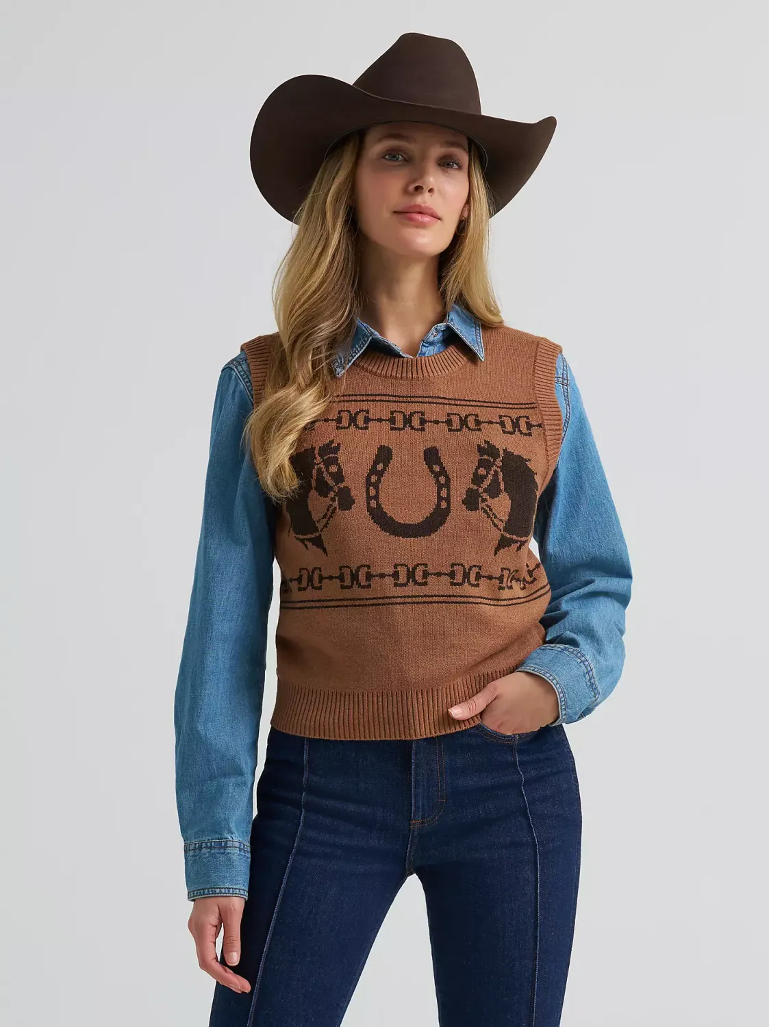 WRANGLER - Horse Sweater Vest