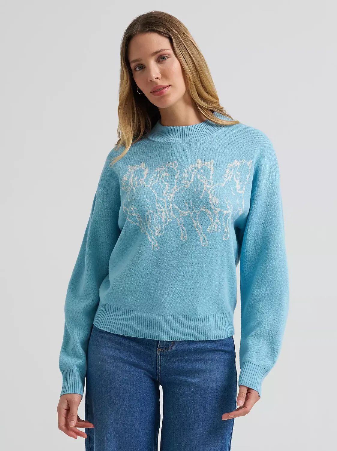 WRANGLER - Canyon Babye Blue Sweater