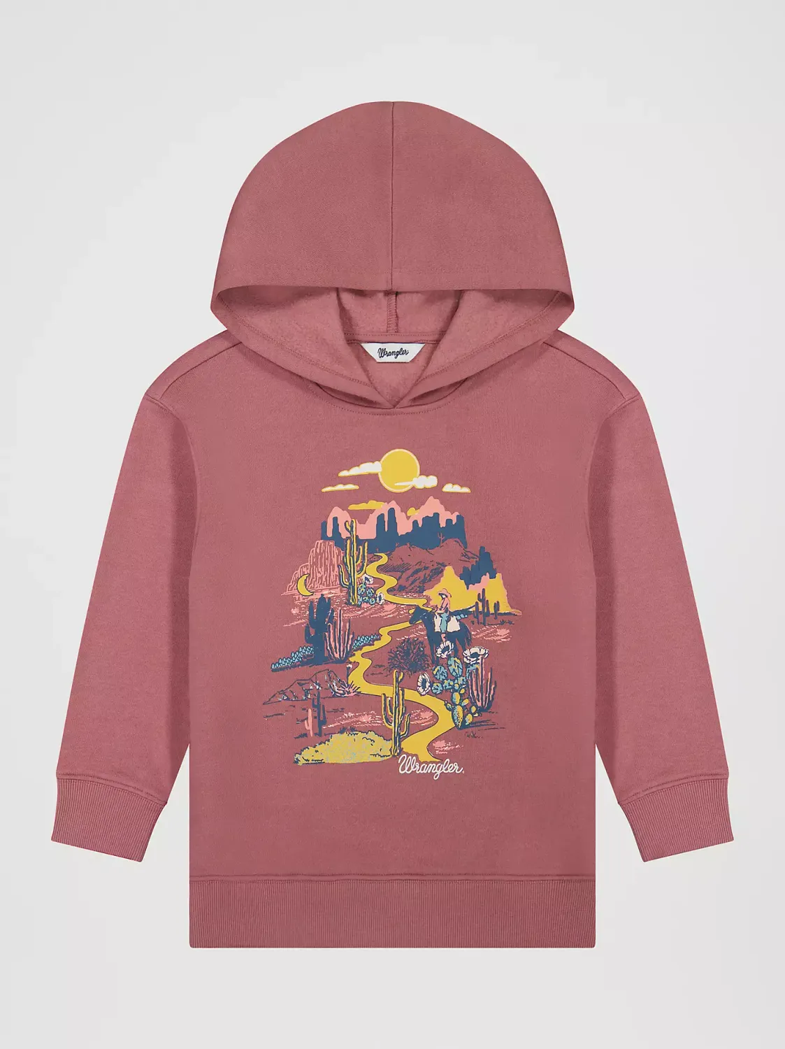 WRANGLER - Girl's Adventure Graphic Pullover Red Hoodie