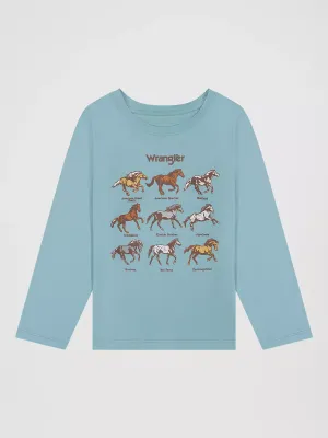 WRANGLER - Girl's Long Sleeve Cowgirl First Graphic Tee