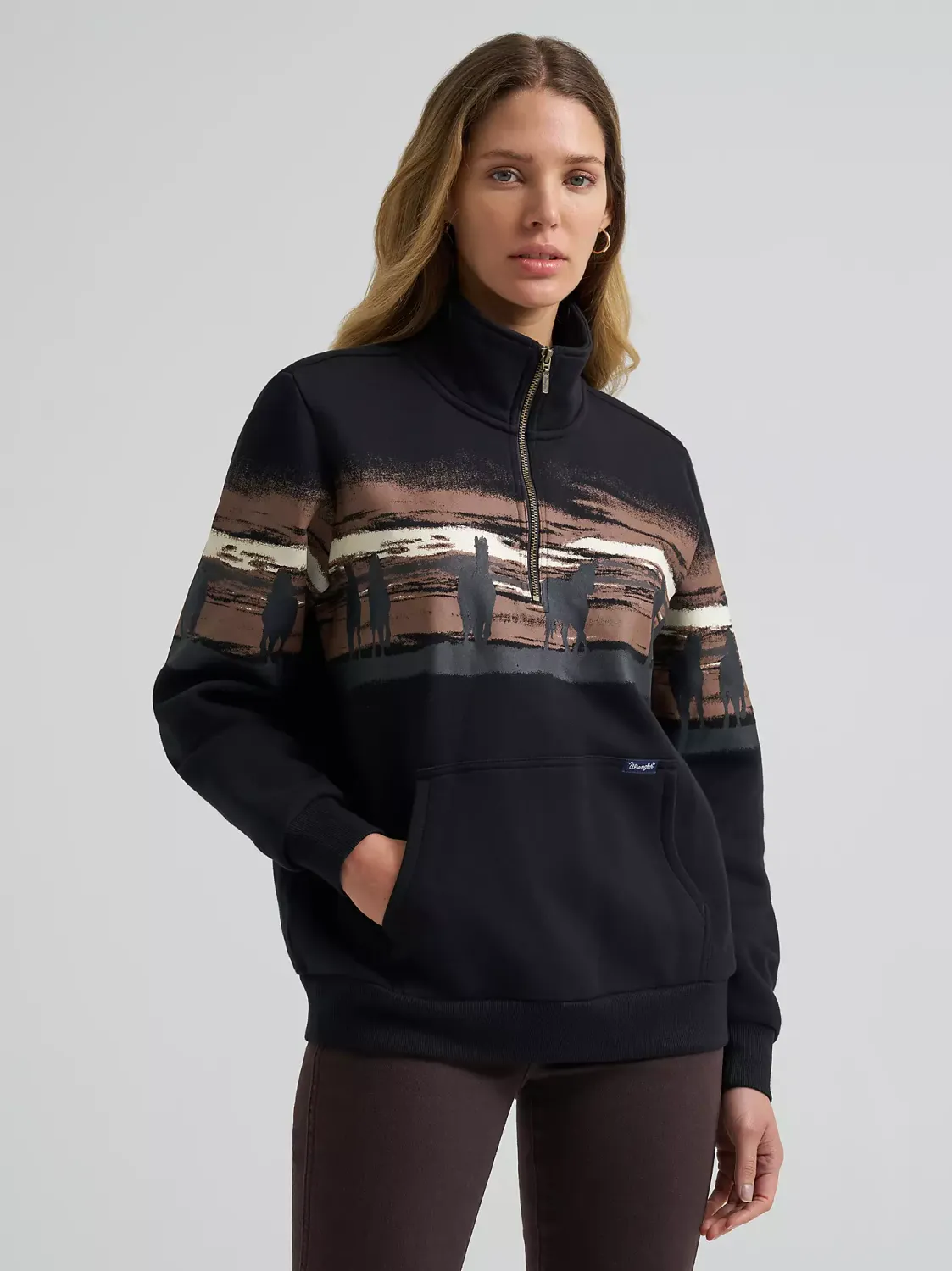 WRANGLER - Wild West Black Pullover