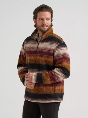 WRANGLER - Hay Away Sherpa Quarter-Zip Aztec Port Pullover