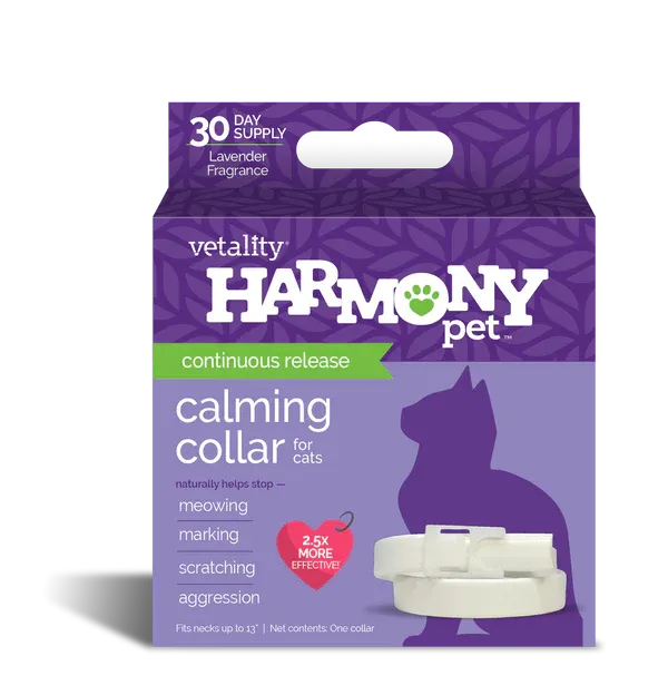 TEVRA BRANDS - Vetality Harmony Pet Calming Collar for Cats, Size: One Size