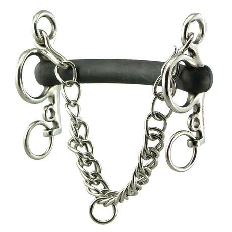 CORONET - Hard Rubber Mullen Mouth Pelham avec 4" Cheeks