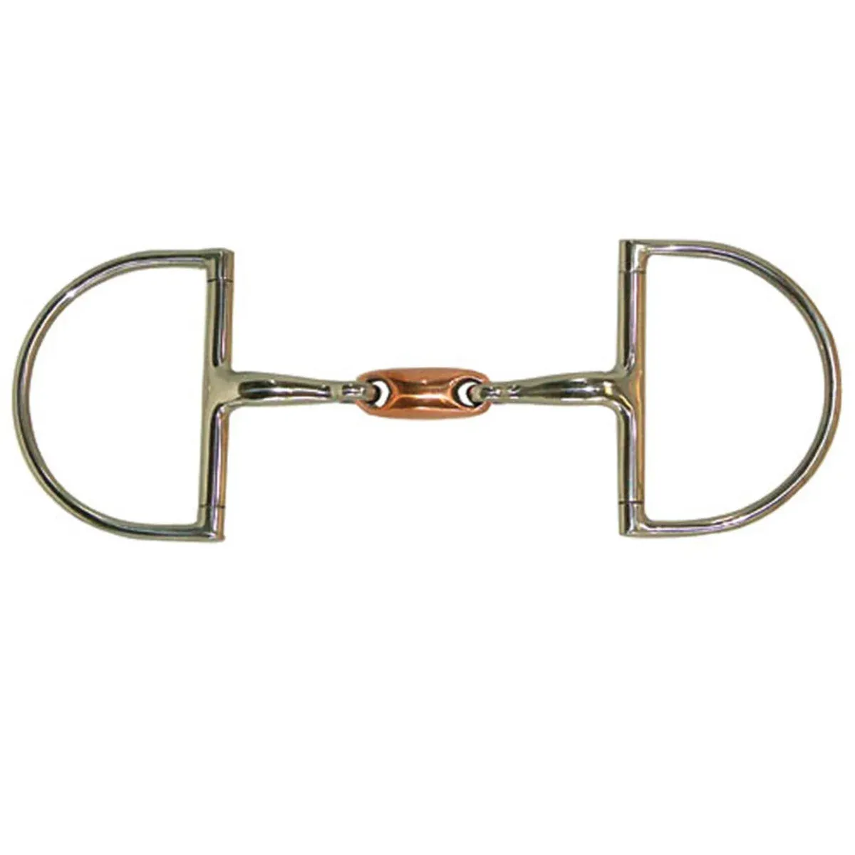 CORONET - Large Dee Ring Snaffle with Copper Oval Link