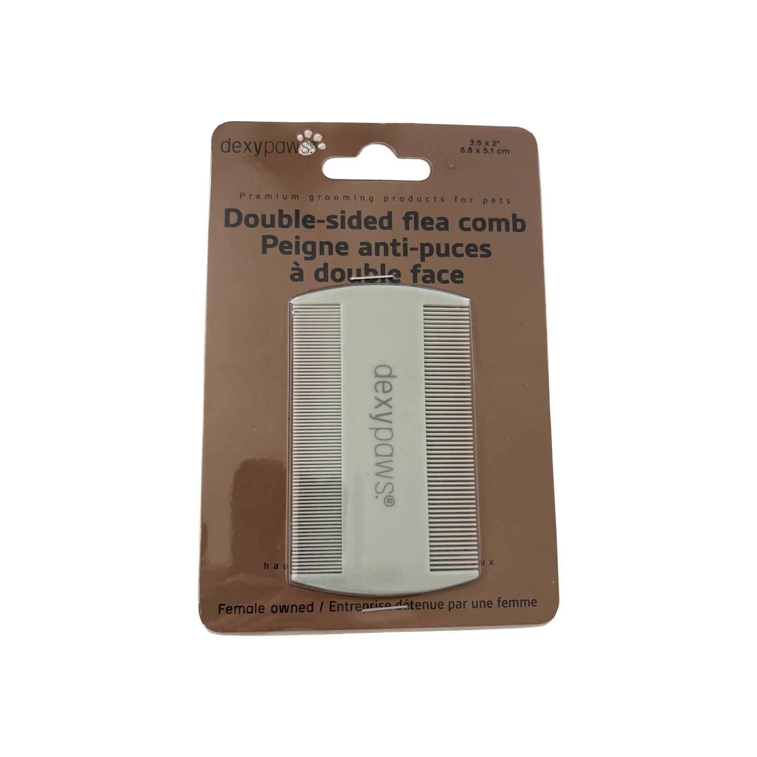 DEXYPAWS - Sage Green Flea Comb, Colour: Sage Green