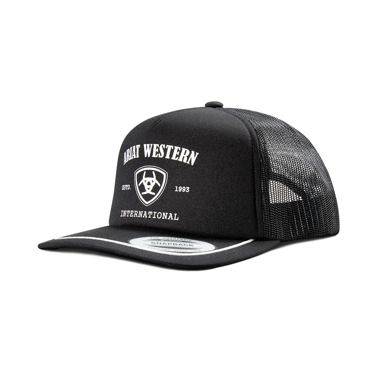ARIAT - Trucker International Black Mesh Cap