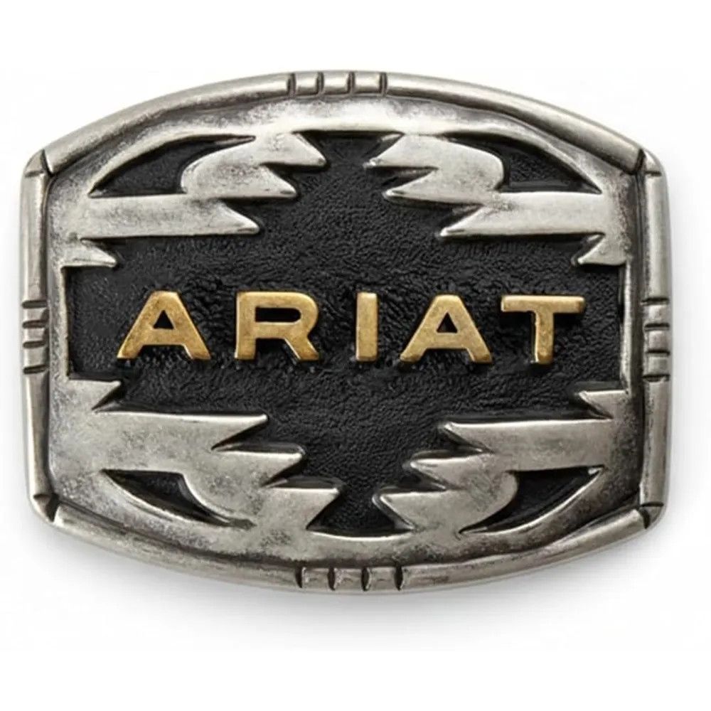 ARIAT - Southwest Raised Belt Buckle, Shape: Rectangle