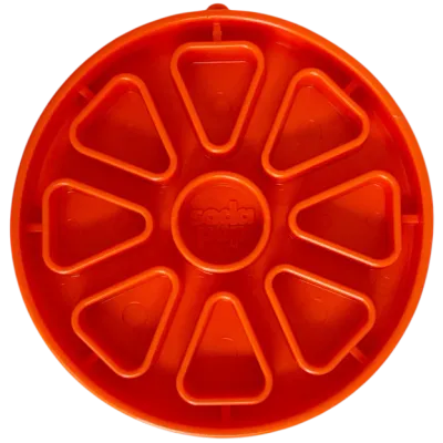 SODAPUP - Citrus Softie eTray Shallow Slow Feeder Dog Bowl
