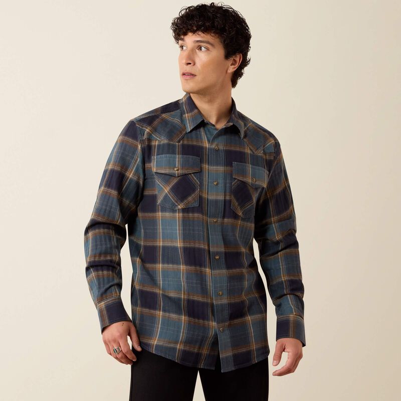 ARIAT - Retro Harbert Fitted Western Snap Shirt