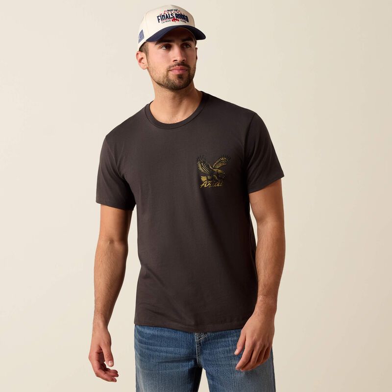 ARIAT - Vintage Black Stitched Eagle T-Shirt
