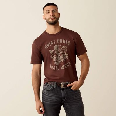 ARIAT - Deep Mahogany Desert Skull T-Shirt