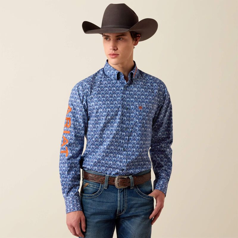 ARIAT - Team Eric Coral Fitted Shirt