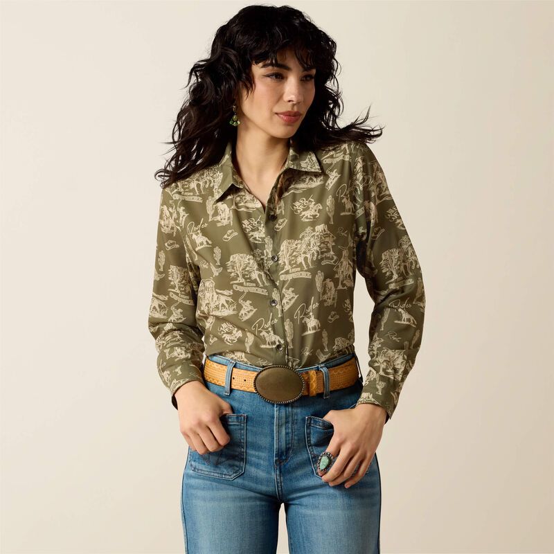ARIAT - Moss Green Homestyle Shirt