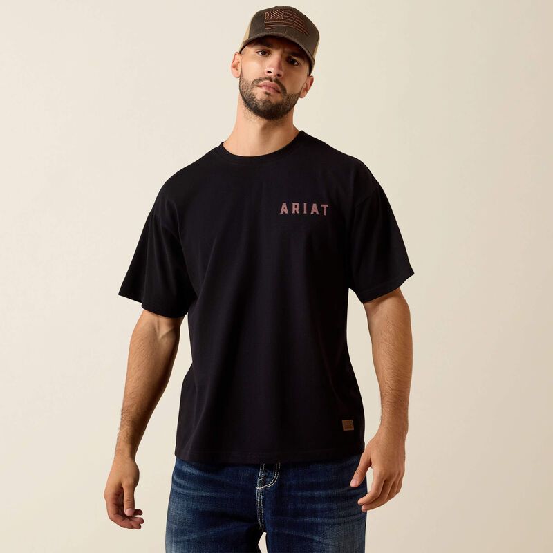 ARIAT - Bison Legend Flag ToughStock Boxy T-Shirt