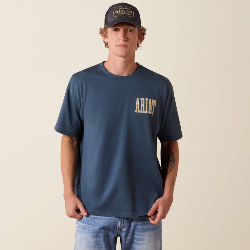 ARIAT - Apex Freedom Eagle ToughStock Boxy T-Shirt