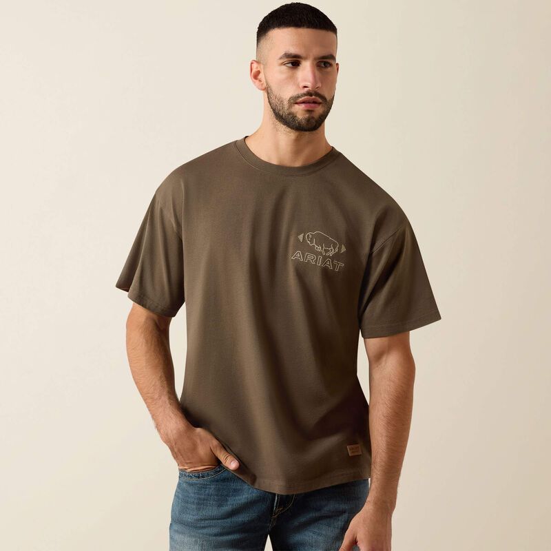 ARIAT - Buffalo Bandana ToughStock Boxy T-Shirt