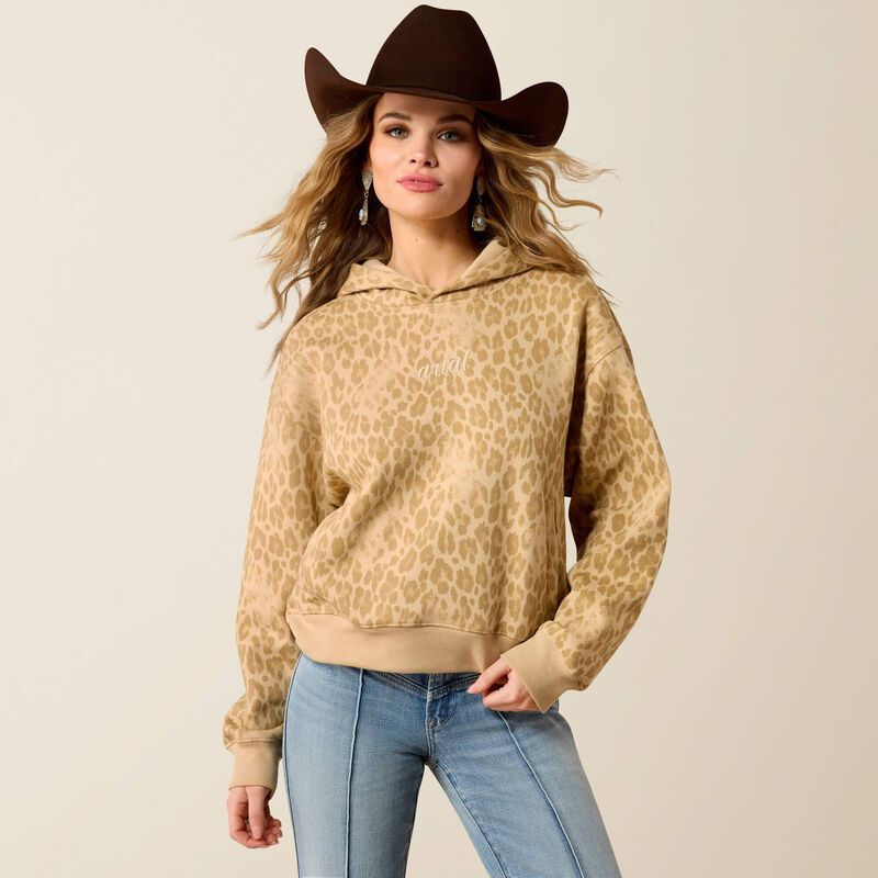 ARIAT - Faded Leopard Essential Hoodie
