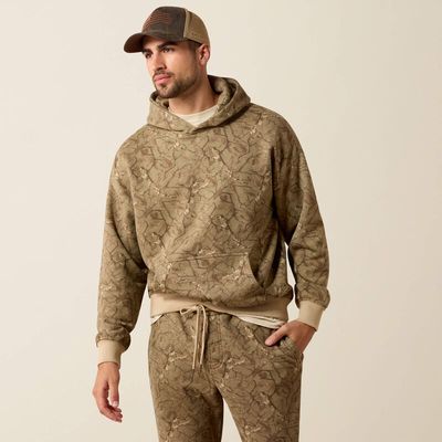 ARIAT - ToughStock Washed Heavyweight Camo Fleece Hoodie